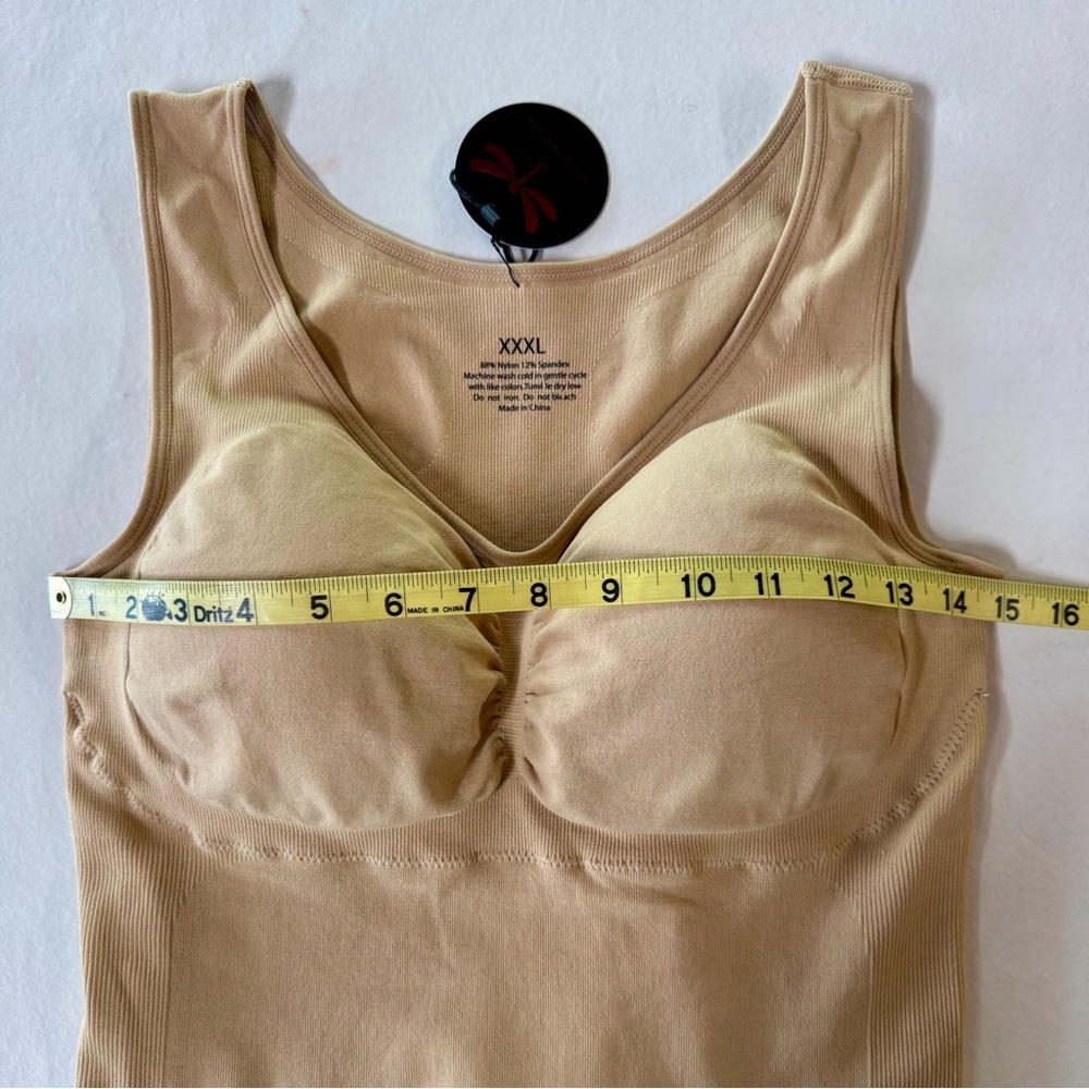 CONTORLY Cami Shaper Classic Beige Nude Shapewear Tank XXXL 3XL - Picture 11 of 17